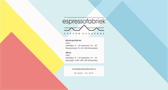 Desktop Screenshot of espressofabriek.nl